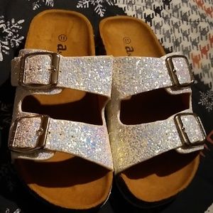 Girls glitter sandals